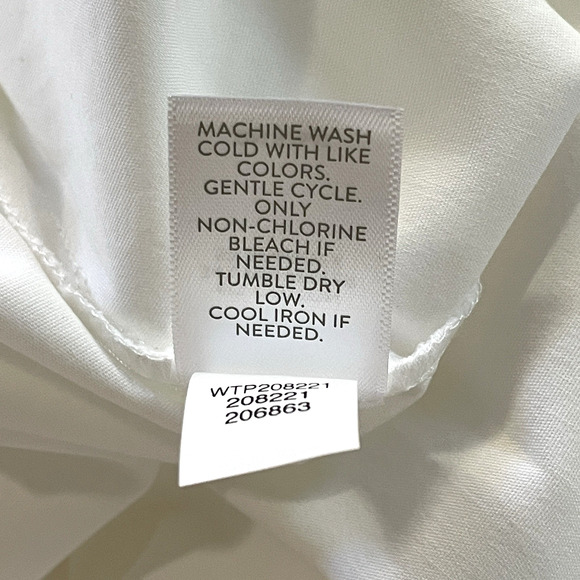 NWT J.JILL White Shirt Collection Size Large Long Sleeve Button-Up Oversized Top - Picture 8 of 9